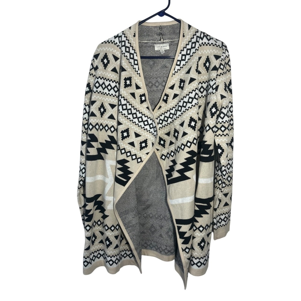 Lucky Brand Women's Open Front Cardigan Sweaterโ Southwestern M
